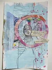 Dina Wakley Media Cling Stamps - Ledger Girls