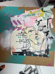 Dina Wakley Media Cling Stamps - Church Doodles