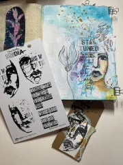 Dina Wakley Media Cling Stamps - Greatest Asset