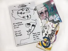 Dina Wakley Media Cling Stamps - Let The Art Out