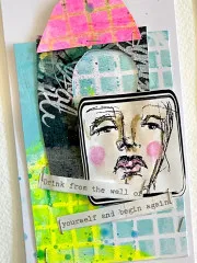 Dina Wakley Media Stencil - Coasters 1