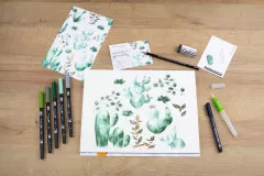 Tombow Watercoloring Set - Greenery