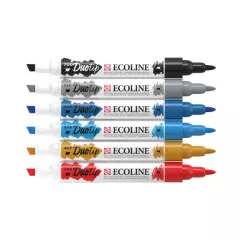 Ecoline Duotip Urban Landscape-Set, 6 Farben