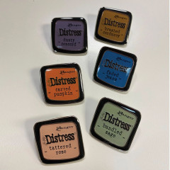 Tim Holtz Distress - Enamel Collector Pin - Set 8