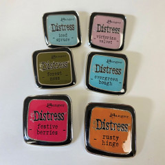 Tim Holtz Distress - Enamel Collector Pin - Set 9