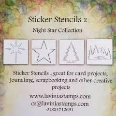 Lavinia Sticker Stencils Nr. 2 - Night Star Collection