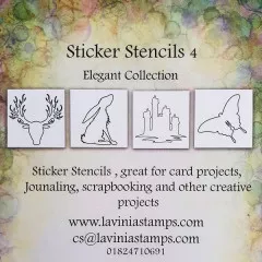 Lavinia Sticker Stencils Nr. 4 - Elegant Collection