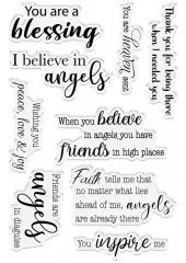 Clear Stamps - Angel Collection Angel Blessings