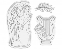 Clear Stamps and Cutting Die - Angel Collection Angel Prayer