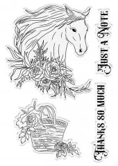 Stamps and Die - Belle Countryside Equine Elegance