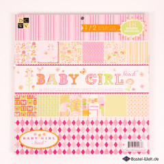 DCWV - 12x12 Paper Pad - Baby Girl Stack