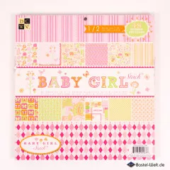 DCWV - 12x12 Paper Pad - Baby Girl Stack