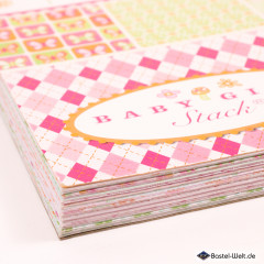 DCWV - 12x12 Paper Pad - Baby Girl Stack