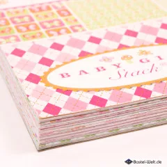 DCWV - 12x12 Paper Pad - Baby Girl Stack