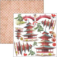 Land of the Rising Sun - 6x6 Fussy Cut Pad