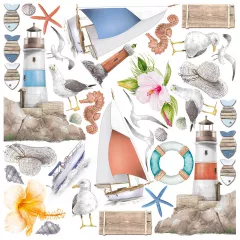 Summer Breeze - 6x6 Vellum Fussy Cut Pad