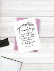 Clear Stamps - Friends for Life I m here for you