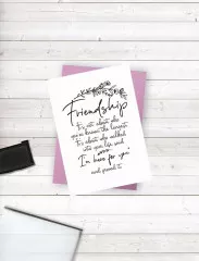 Clear Stamps - Friends for Life I m here for you