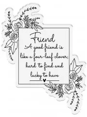 Clear Stamps - Friends for Life Lucky to have you