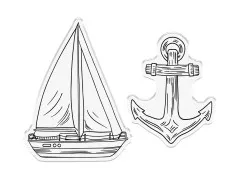 Clear Stamp & Cutting Die - Coastal Collection - Out at Sea