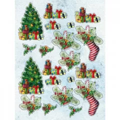 Die Cut Topper 9x12 Paper Pad - 3D XMas Christmas Cheer