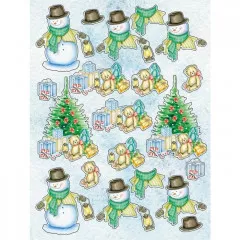 Die Cut Topper 9x12 Paper Pad - 3D XMas Christmas Cheer