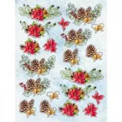 Die Cut Topper 9x12 Paper Pad - 3D XMas Winter Joy