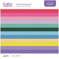 Colours of Summer - 12x12 Linen Paper Pad