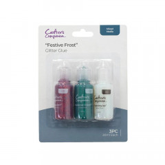 Crafters Companion - Xmas Glitter Glue Set - Festive Frost