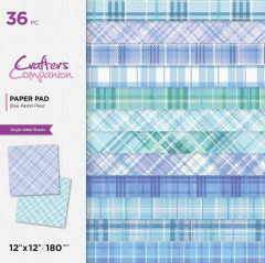 Blue Pastel Plaid - 12x12 Paper Pad