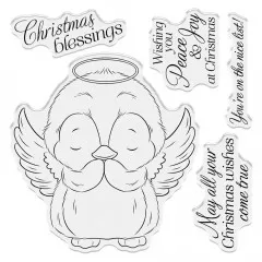 Clear Stamps - Cute Penguin - Christmas Blessings