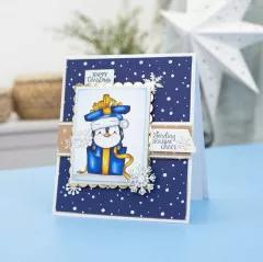 Clear Stamps - Cute Penguin - Sending Holiday Cheer