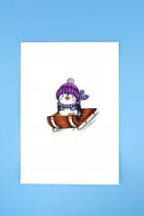 Clear Stamps - Cute Penguin - Snow What Fun!