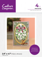 Stamp, Stencil & Cutting Die - A touch of Sparkle - Mistletoe