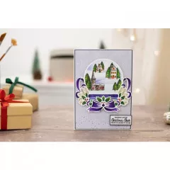 Stencil Set - Celebrate The Season Yuletide Snowglobe