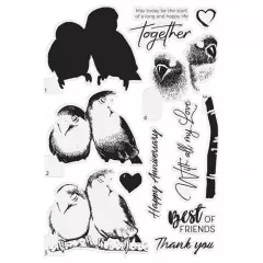 Clear Stamps - Layered Birds of Love