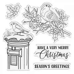 Clear Stamps Set - Celebrate The Season Festive Birds