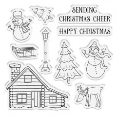 Clear Stamps Set - Celebrate The Season Home for the Holiday