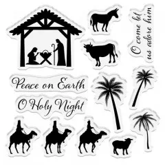 Clear Stamps Set - Celebrate The Season Holy Night