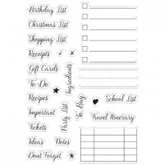 Clear Stamps - Make a List