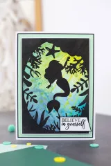 Stencil and Clear Stamps - Silhouette Believe in Yourself