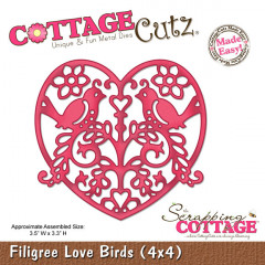 Die - Filigree Love Birds