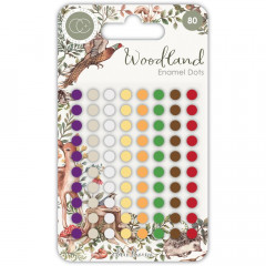 Adhesive Enamel Dots - Woodland