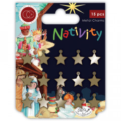 Metal Charms - Nativity Stars