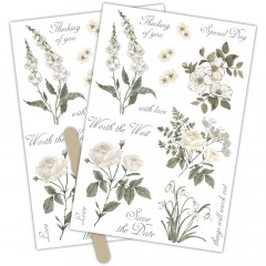 Rub-On Transfers - Belle Fleur