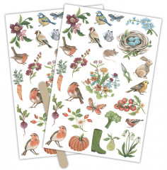 Rub-On Transfers - Little Robin Redbreast