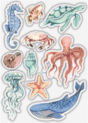 Clear Stamps - Ocean Tale Sea Life