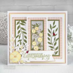 Craft Dies - Sue Wilson Floral Panels Button Flower