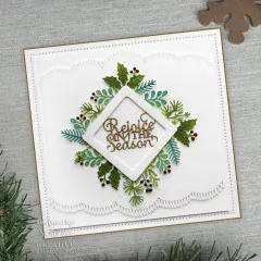 Craft Dies - Sue Wilson Festive Poinsettia Scalloped Border