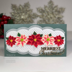 Craft Dies - Sue Wilson Festive Poinsettia Scalloped Border